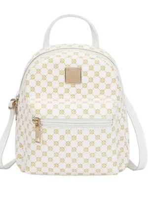 Shoulder backpack Ladies' Fashion bag Pink spots Female Daily Shopping