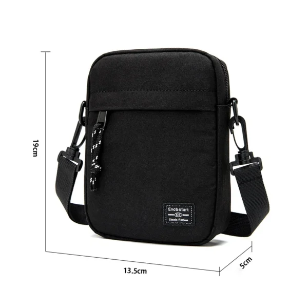 Simple Mini Crossbody Handbags Bag Men's Nylon Shoulder Side Bag for Men Messenger Phone Sling Bag Husband Chest Pack Wallet